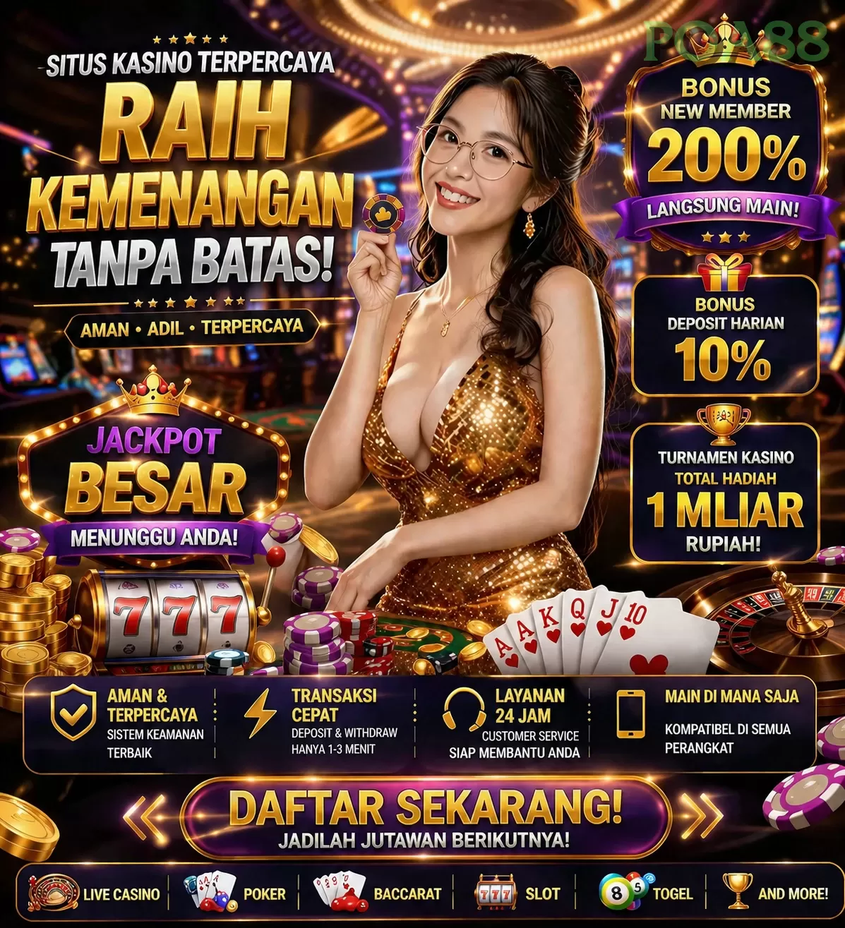 Login poa88 Sekarang Bonus Melimpah